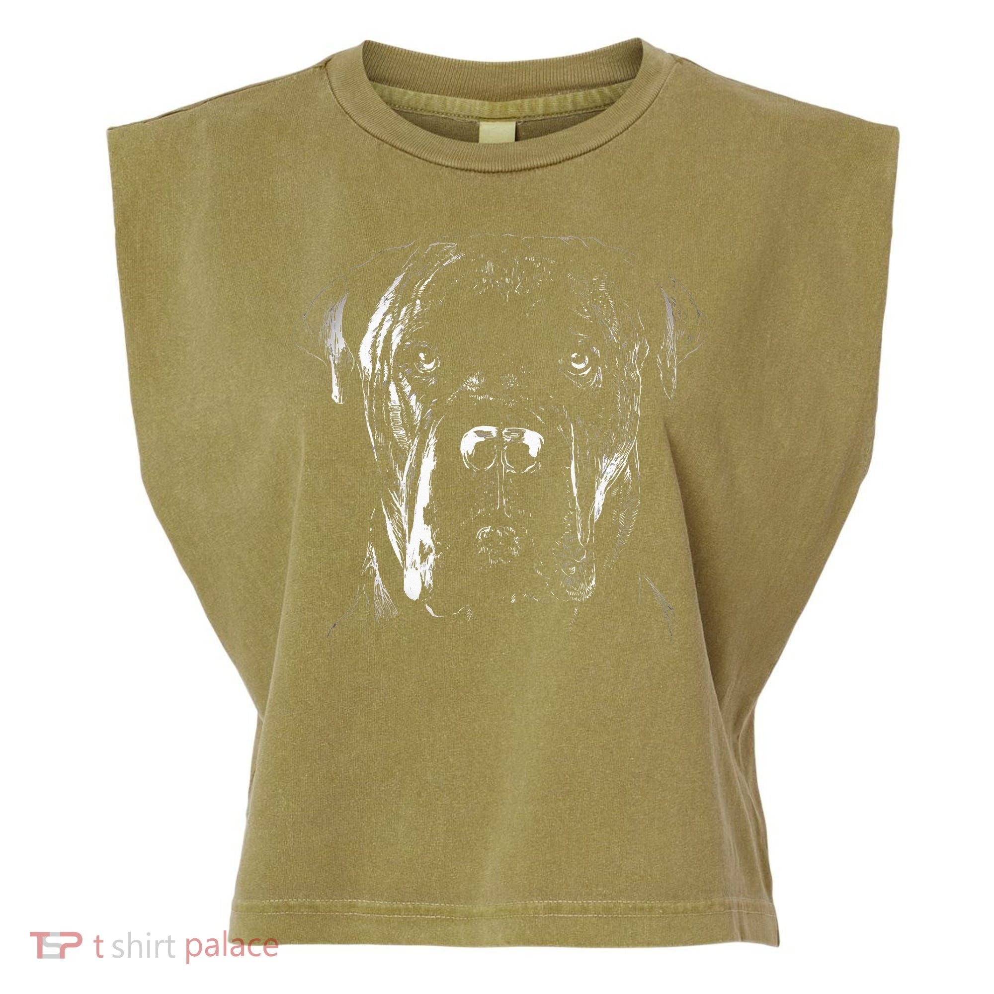 Cane Corso Italiano Pet Dog Lover Garment-Dyed Women's Muscle Tee