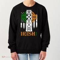 Celtic Cross Irish American Pride Women's Sweatshirt thumb 0