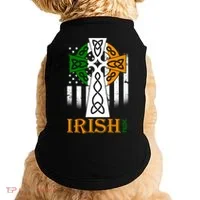 Celtic Cross Irish American Pride Doggie Tank thumb 0
