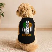 Celtic Cross Irish American Pride Doggie Tank thumb 2