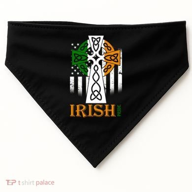 Celtic Cross Irish American Pride USA-Made Doggie Bandana