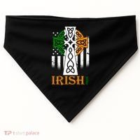 Celtic Cross Irish American Pride USA-Made Doggie Bandana thumb 0