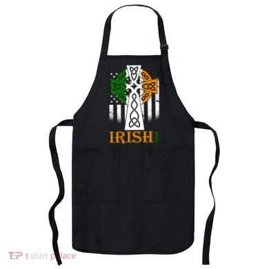 Celtic Cross Irish American Pride Apron