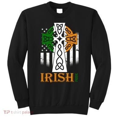 Celtic Cross Irish American Pride Sweatshirt