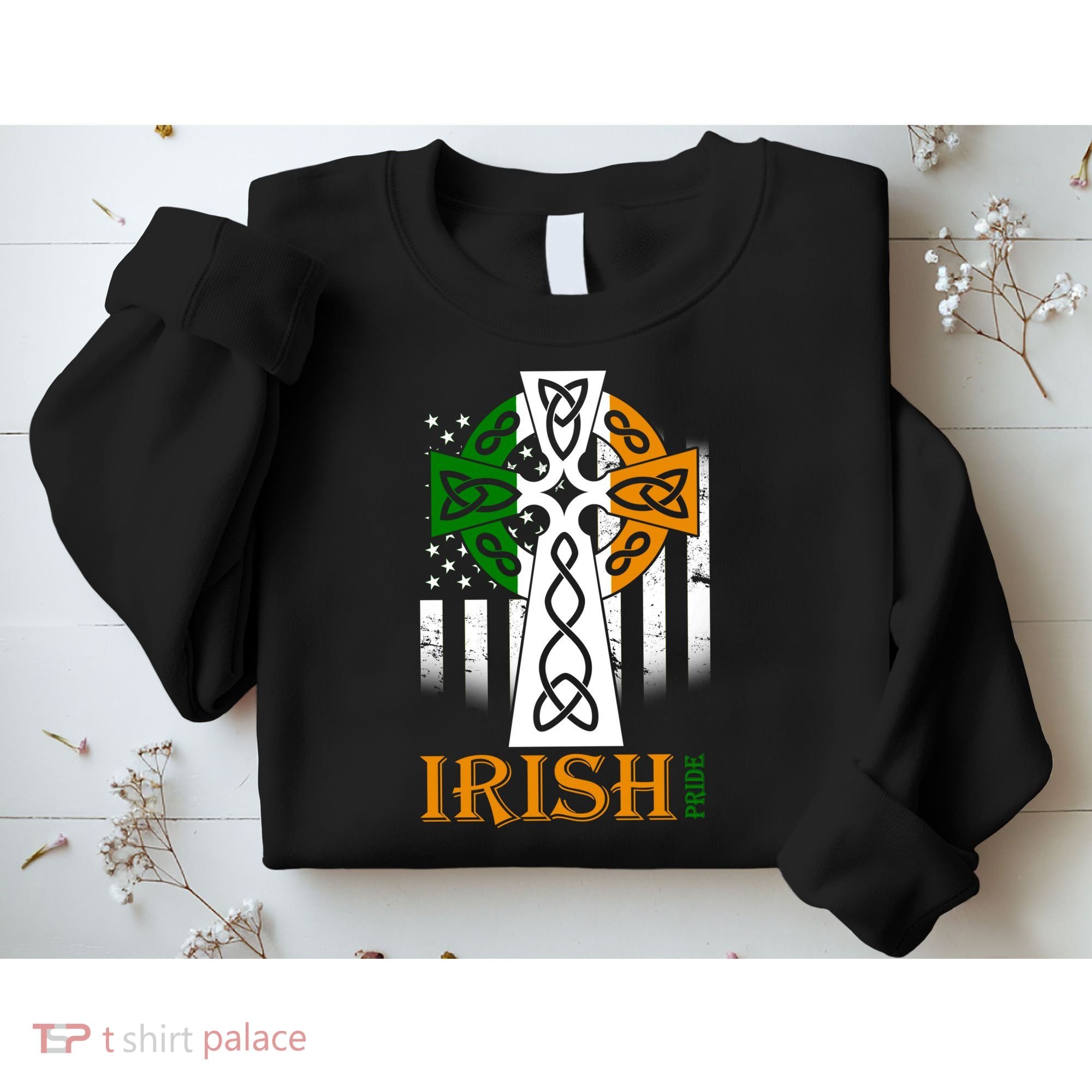 Celtic Cross Irish American Pride Sweatshirt