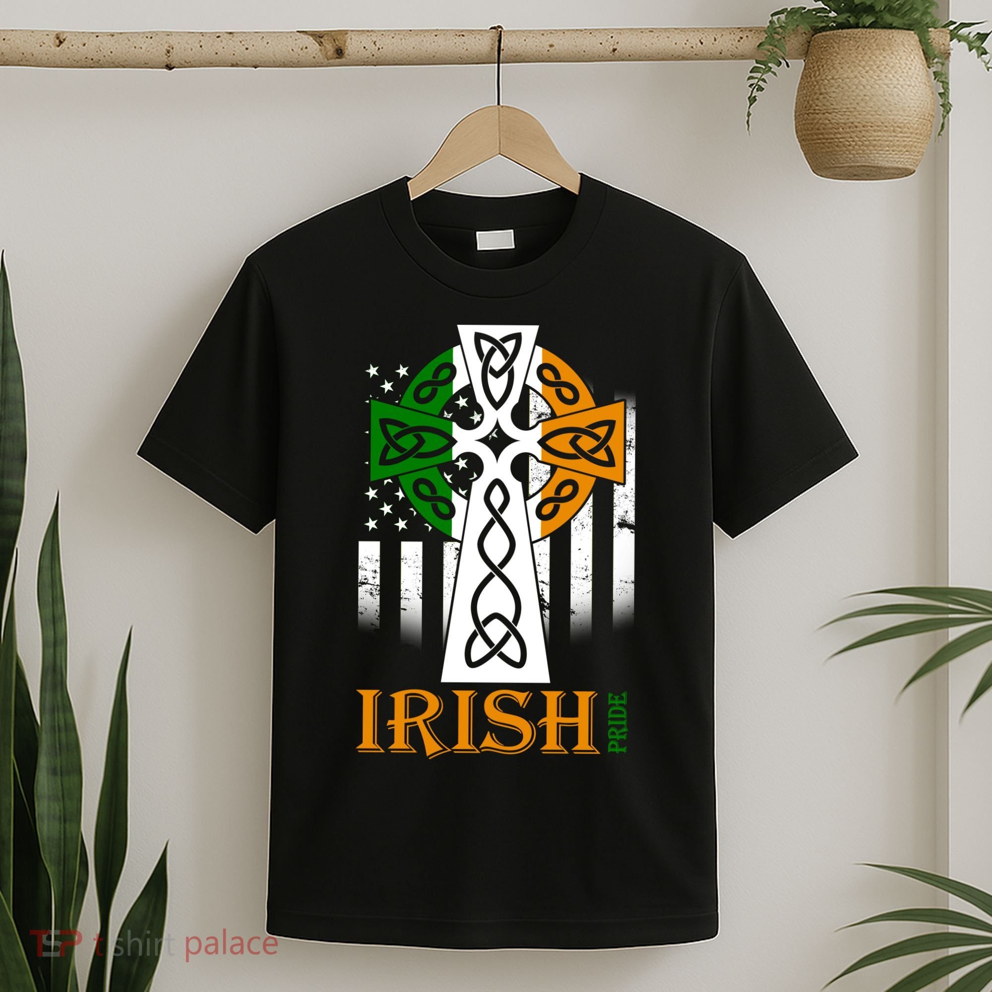 Celtic Cross Irish American Pride T-Shirt