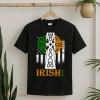 Celtic Cross Irish American Pride T-Shirt thumb 2