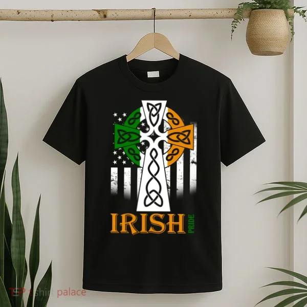 Celtic Cross Irish American Pride T-Shirt