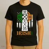 Celtic Cross Irish American Pride T-Shirt thumb 3