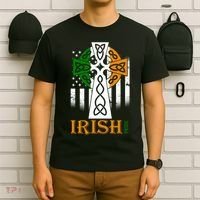 Celtic Cross Irish American Pride T-Shirt thumb 6