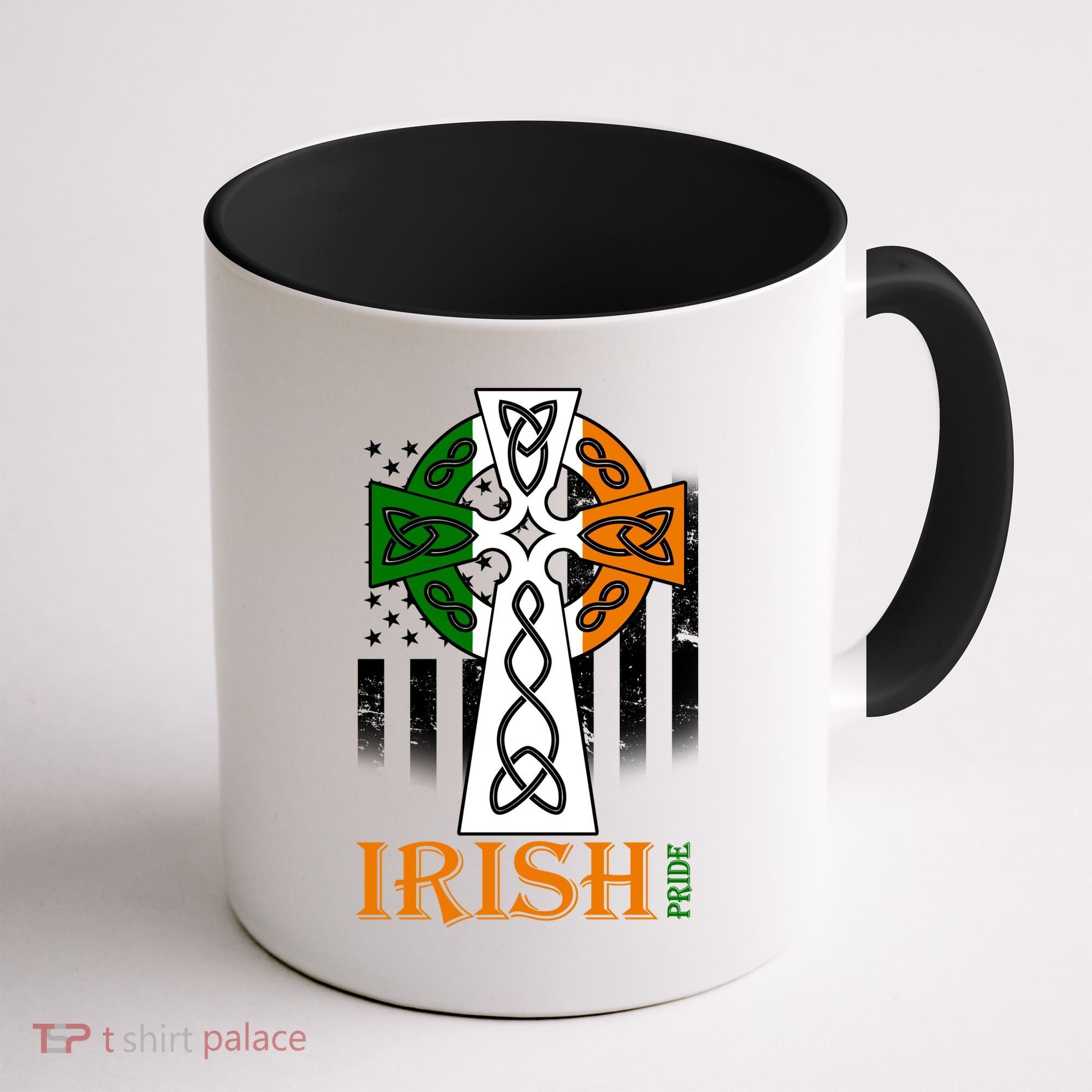 Celtic Cross Irish American Pride Coffee Mug