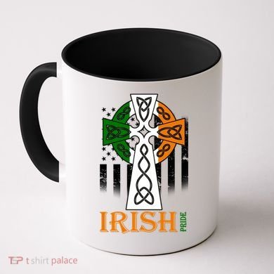 Celtic Cross Irish American Pride Coffee Mug