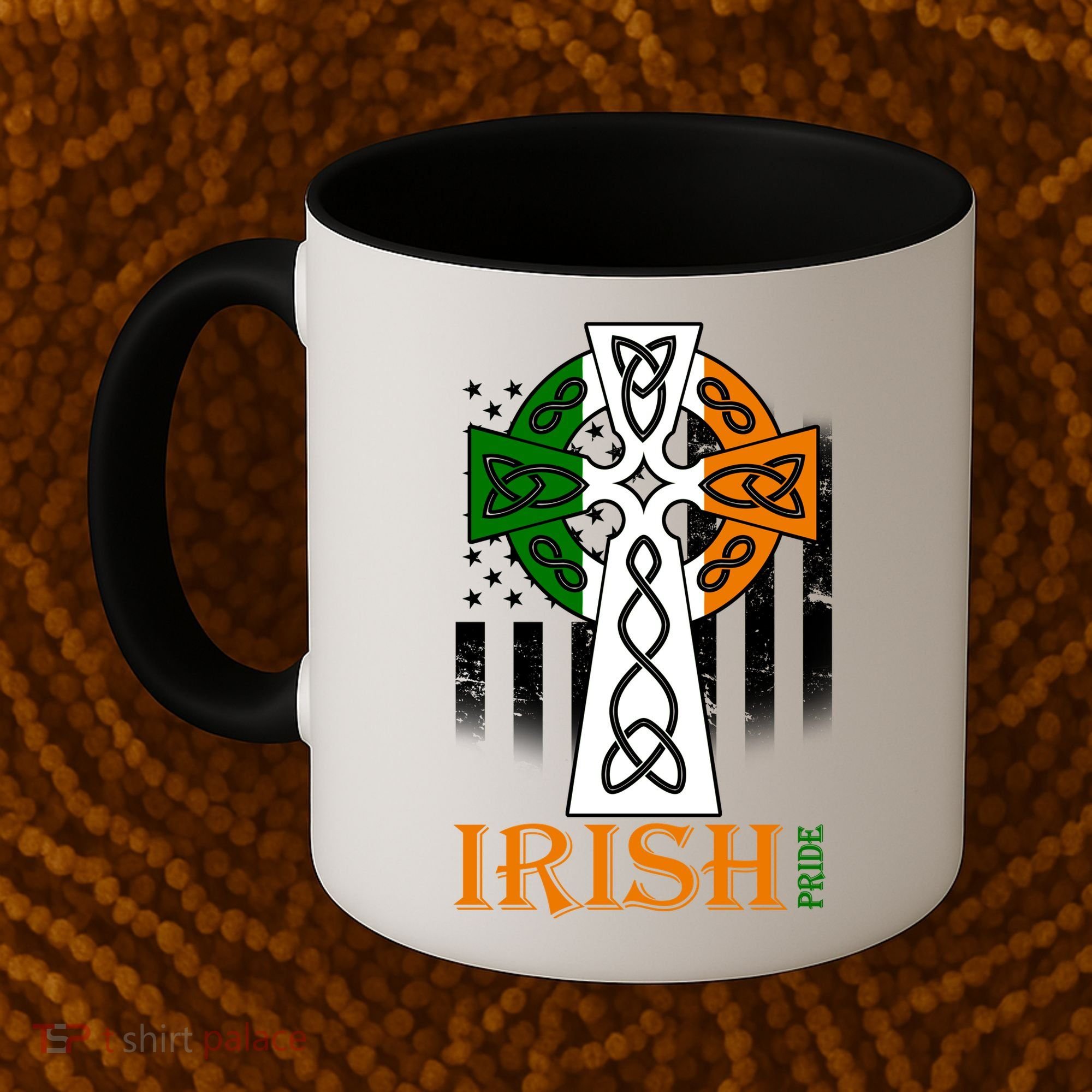 Celtic Cross Irish American Pride Coffee Mug