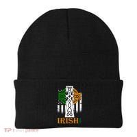 Celtic Cross Irish American Pride Beanie thumb 0