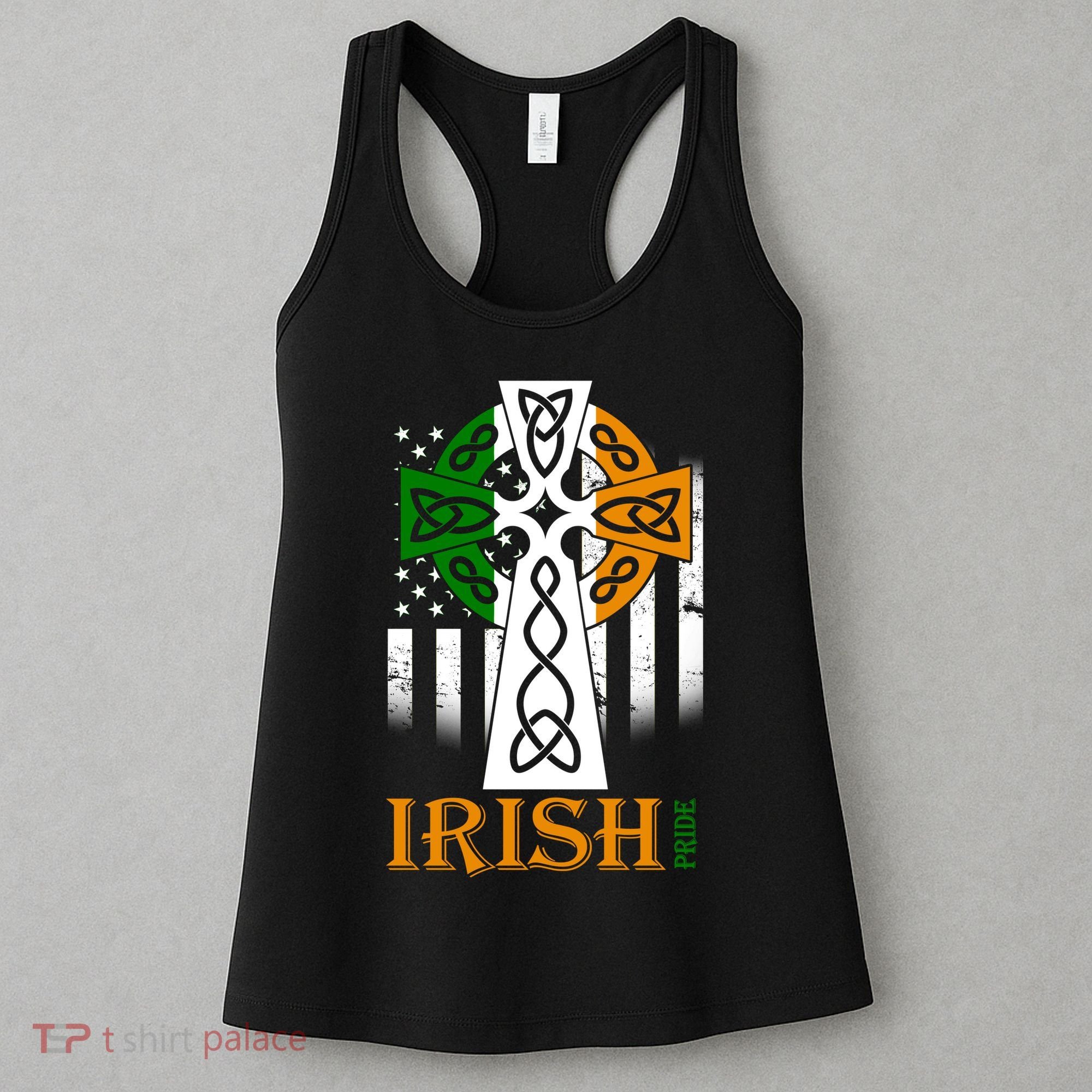 Celtic Cross Irish American Pride Women's Tank Top