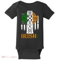 Celtic Cross Irish American Pride Baby Bodysuit thumb 0