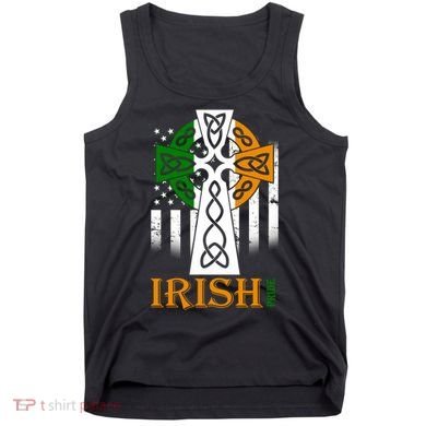 Celtic Cross Irish American Pride Tank Top