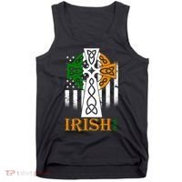Celtic Cross Irish American Pride Tank Top thumb 0