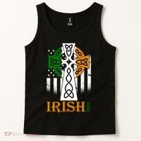 Celtic Cross Irish American Pride Tank Top thumb 2