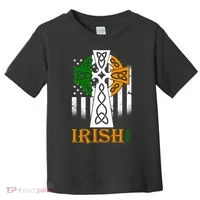 Celtic Cross Irish American Pride Toddler T-Shirt thumb 0