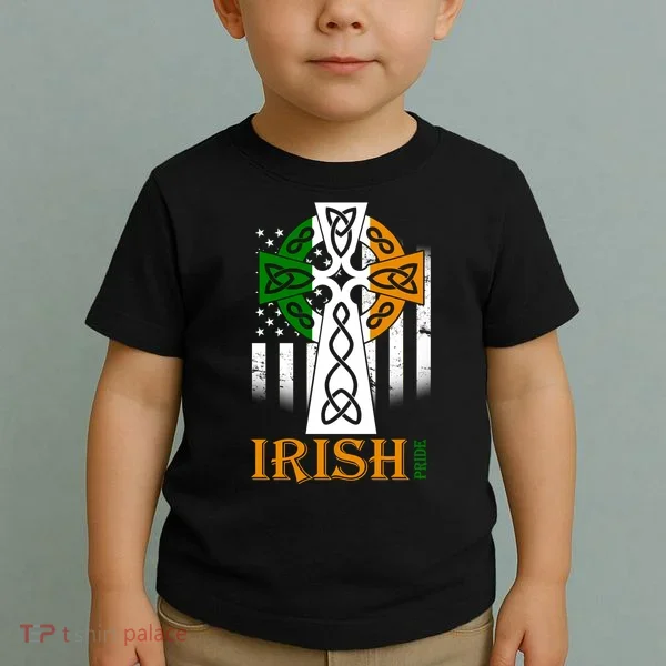 Celtic Cross Irish American Pride Toddler T-Shirt