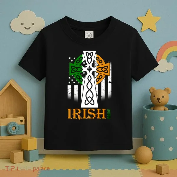 Celtic Cross Irish American Pride Toddler T-Shirt