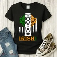 Celtic Cross Irish American Pride Women's T-Shirt thumb 3