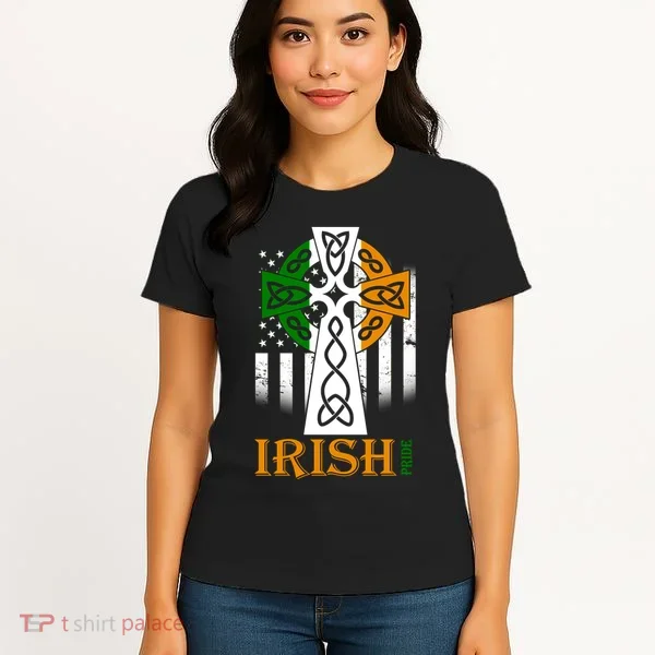 Celtic Cross Irish American Pride Women's T-Shirt