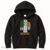 Celtic Cross Irish American Pride Kids Hoodie thumb 0