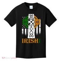 Celtic Cross Irish American Pride Kids T-Shirt thumb 0