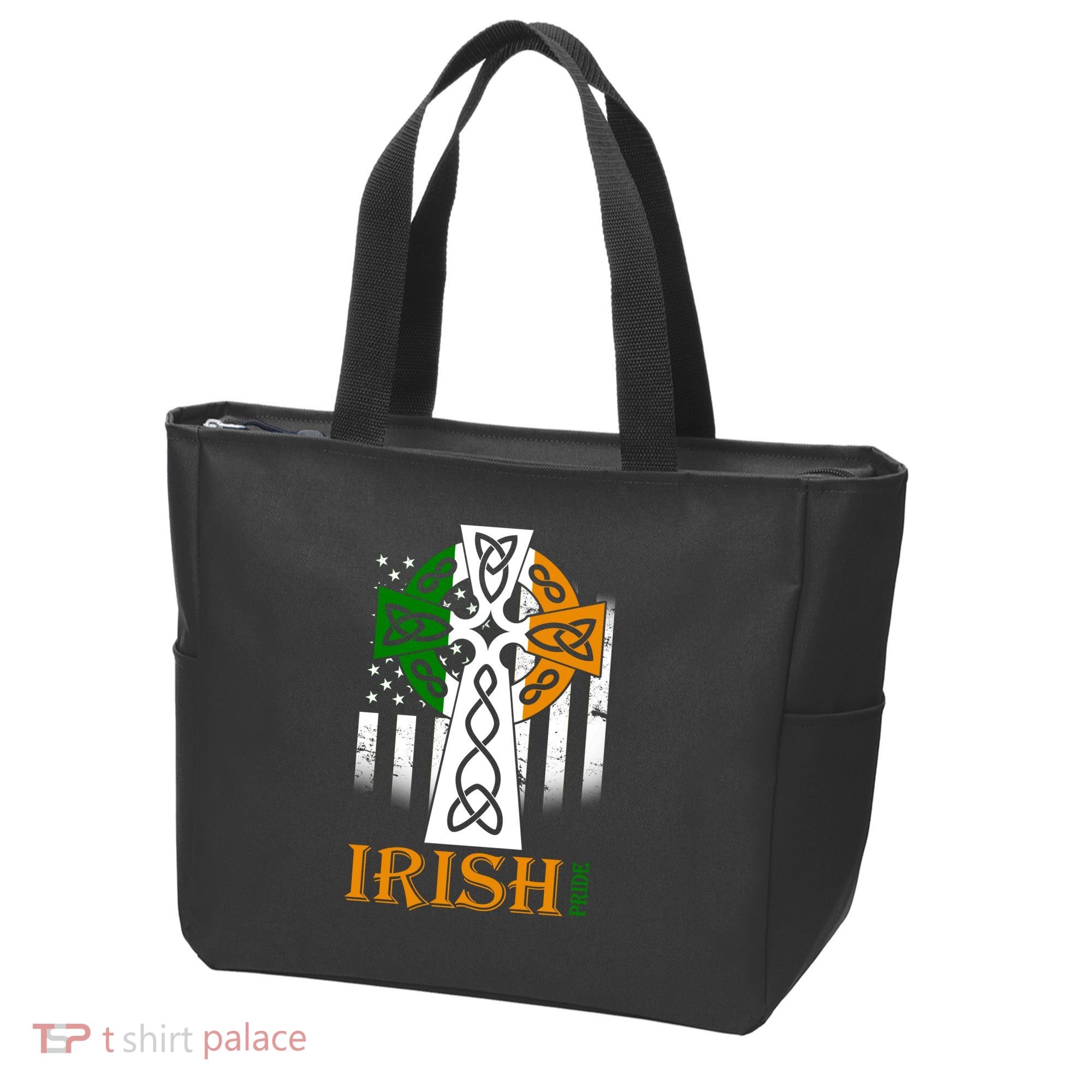 Celtic Cross Irish American Pride Tote Bag