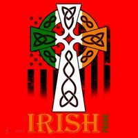 Celtic Cross Irish American Pride Santa Hat thumb 1