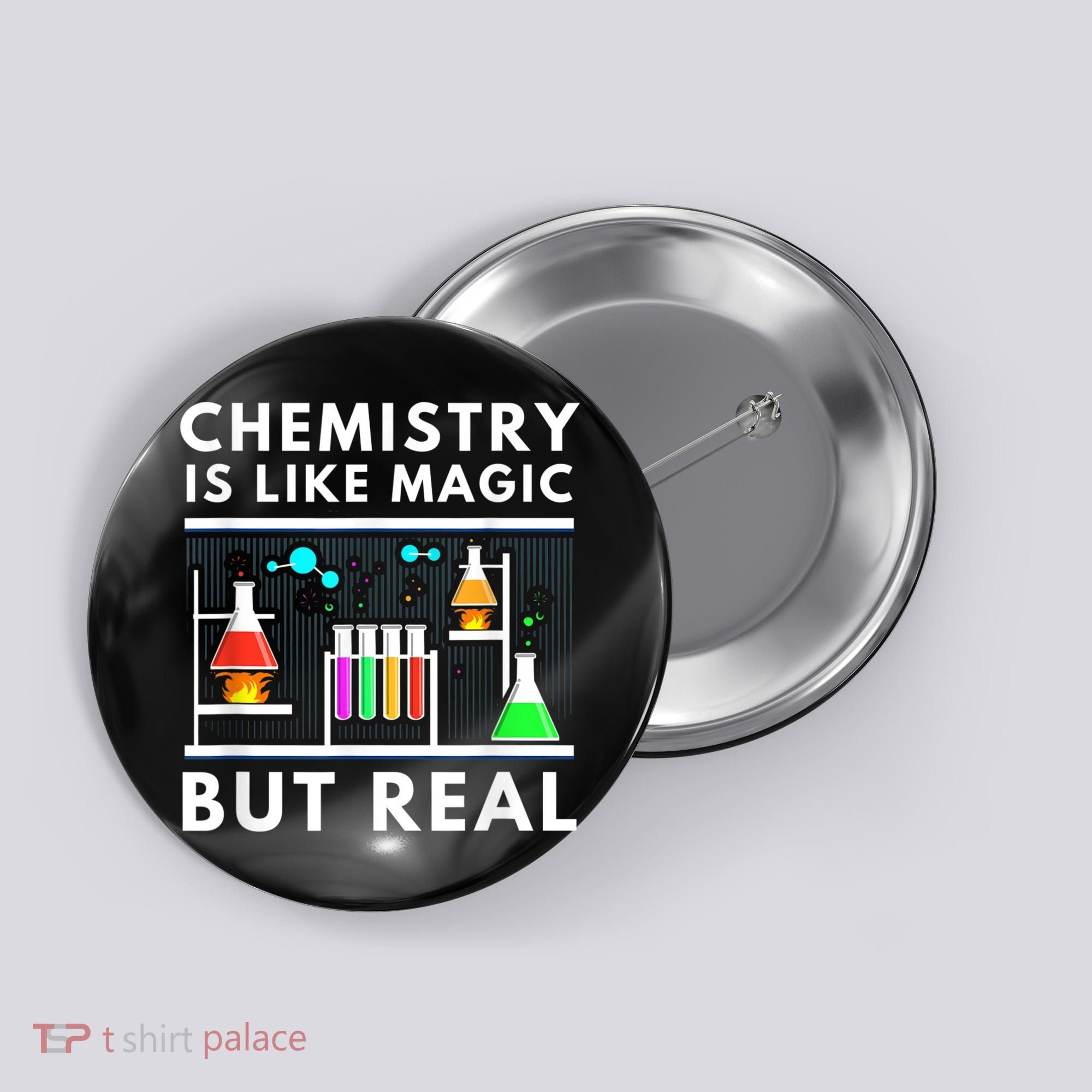 Chemist Chemistry Is Like Magic Science Teacher Button