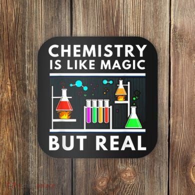 Chemist Chemistry Is Like Magic Science Teacher Coaster