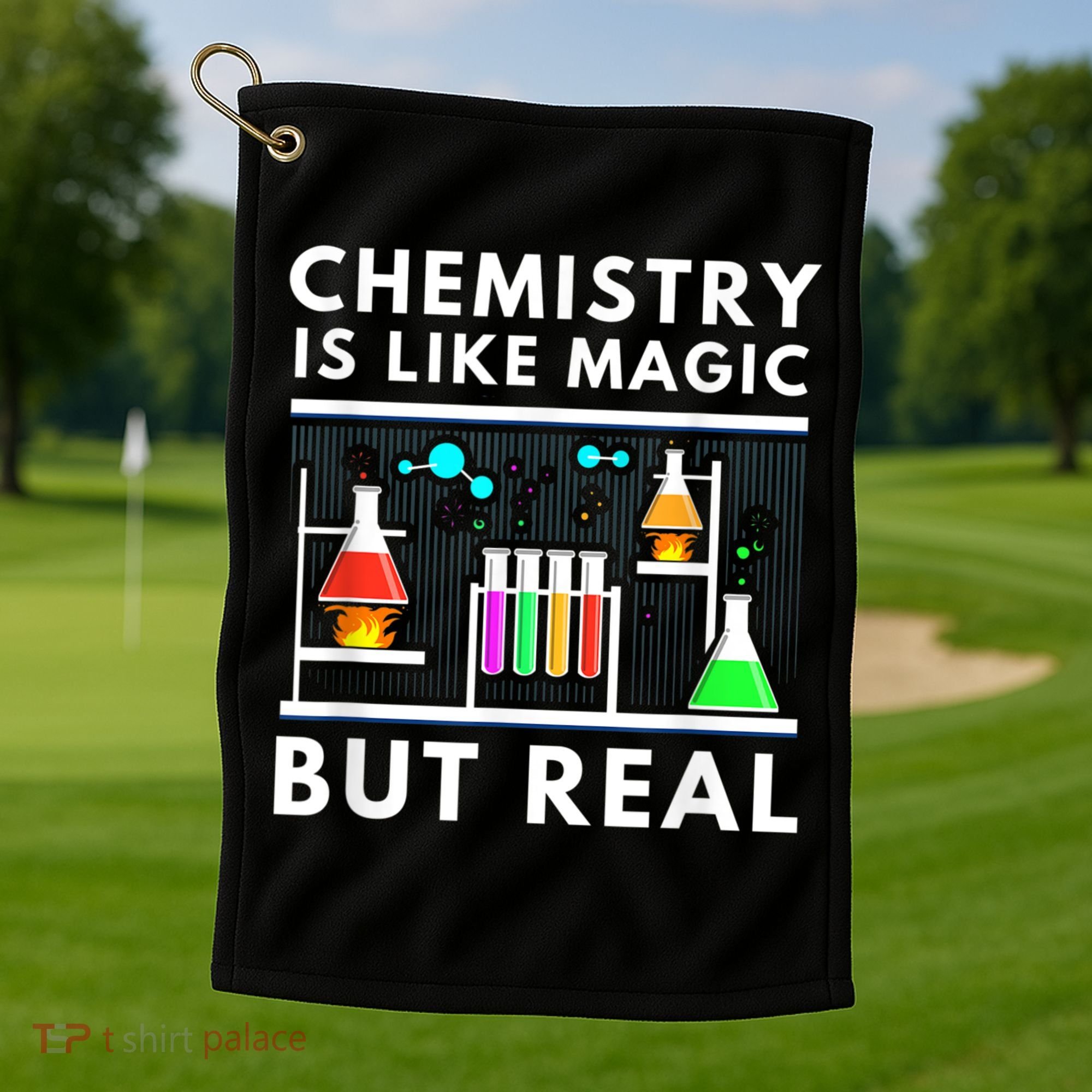 Chemist Chemistry Is Like Magic Science Teacher Golf Towel