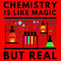 Chemist Chemistry Is Like Magic Science Teacher Santa Hat thumb 1