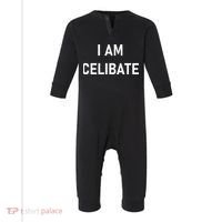 Celebrate Celibacy I Am Celibate Infant Fleece One Piece thumb 0