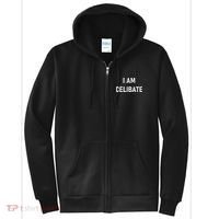 Celebrate Celibacy I Am Celibate Full Zip Hoodie thumb 0