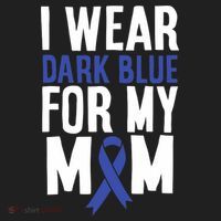 Colon Cancer I Wear Dark Blue For Mom Colon Cancer Support Golf Towel thumb 3