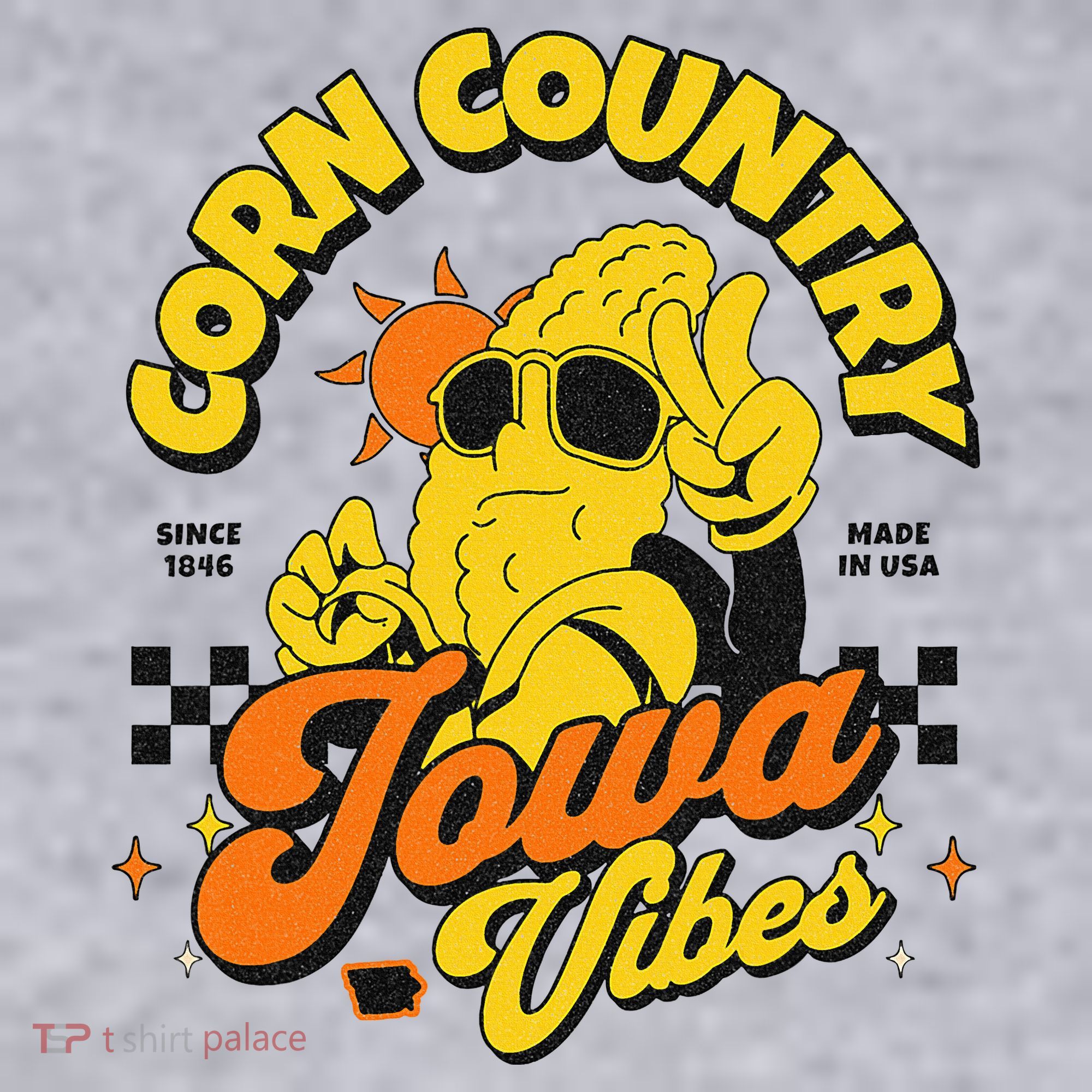 Corn Country Iowa Vibes Since 1846 Farming Corn Iowa Women's Sweatshirt