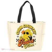 Corn Country Iowa Vibes Since 1846 Farming Corn Iowa Tote Bag thumb 0