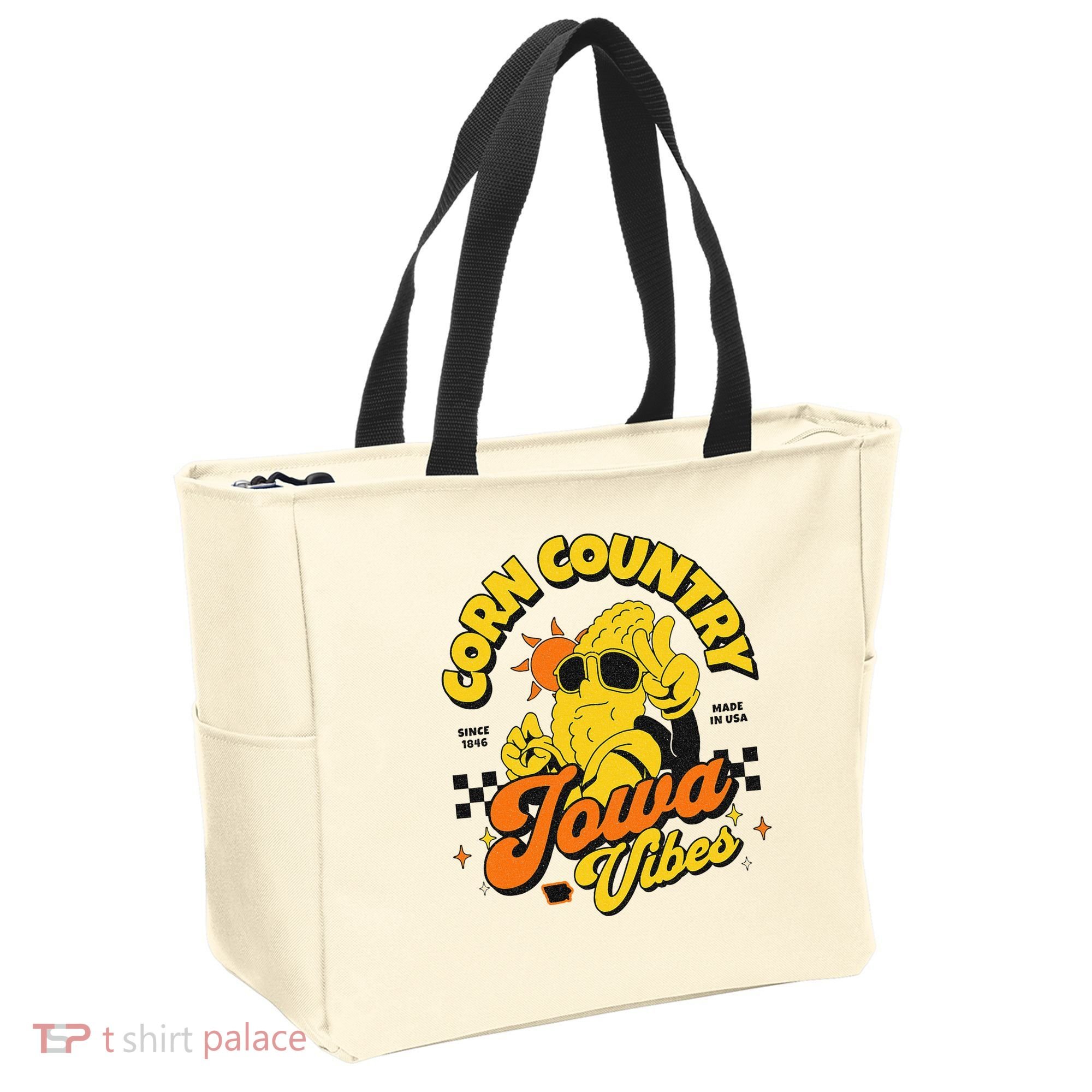Corn Country Iowa Vibes Since 1846 Farming Corn Iowa Tote Bag