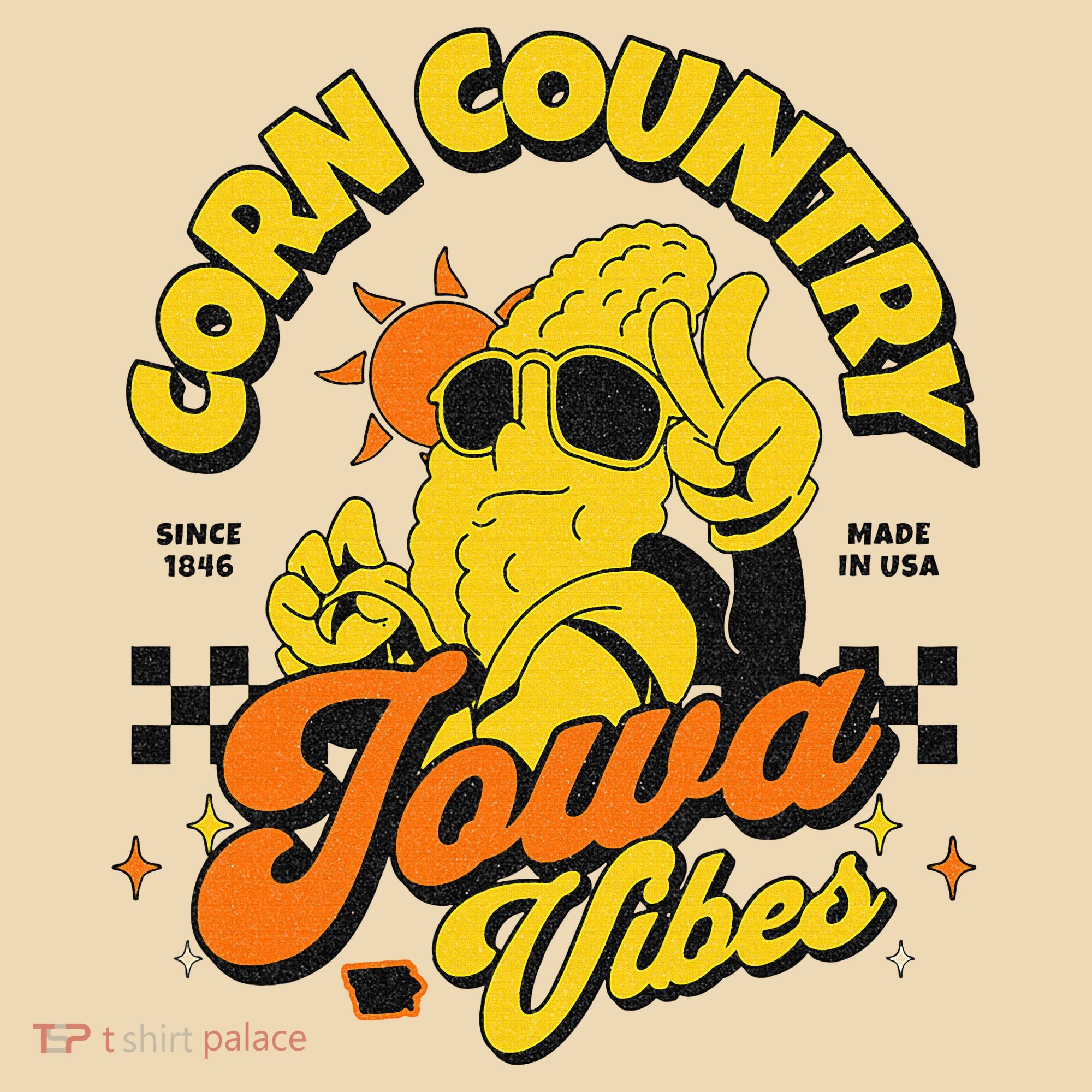 Corn Country Iowa Vibes Since 1846 Farming Corn Iowa Tote Bag