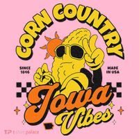 Corn Country Iowa Vibes Since 1846 Farming Corn Iowa Coaster thumb 2