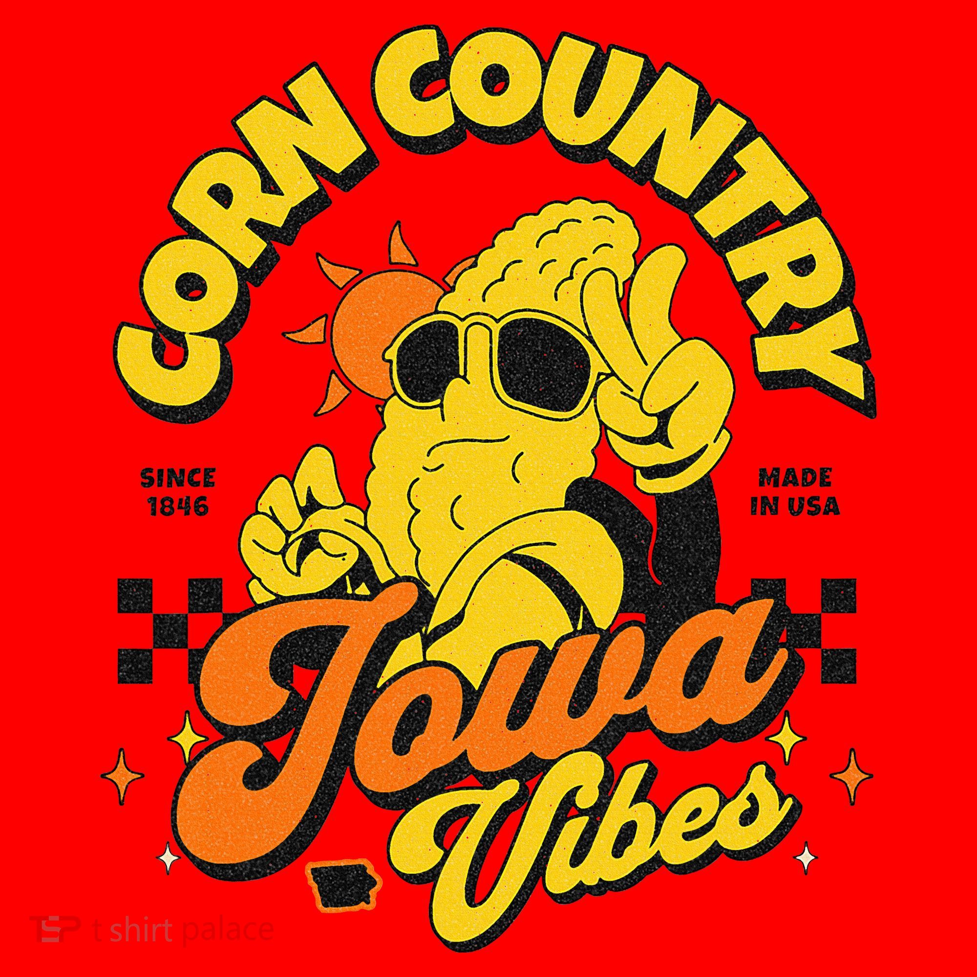 Corn Country Iowa Vibes Since 1846 Farming Corn Iowa Santa Hat