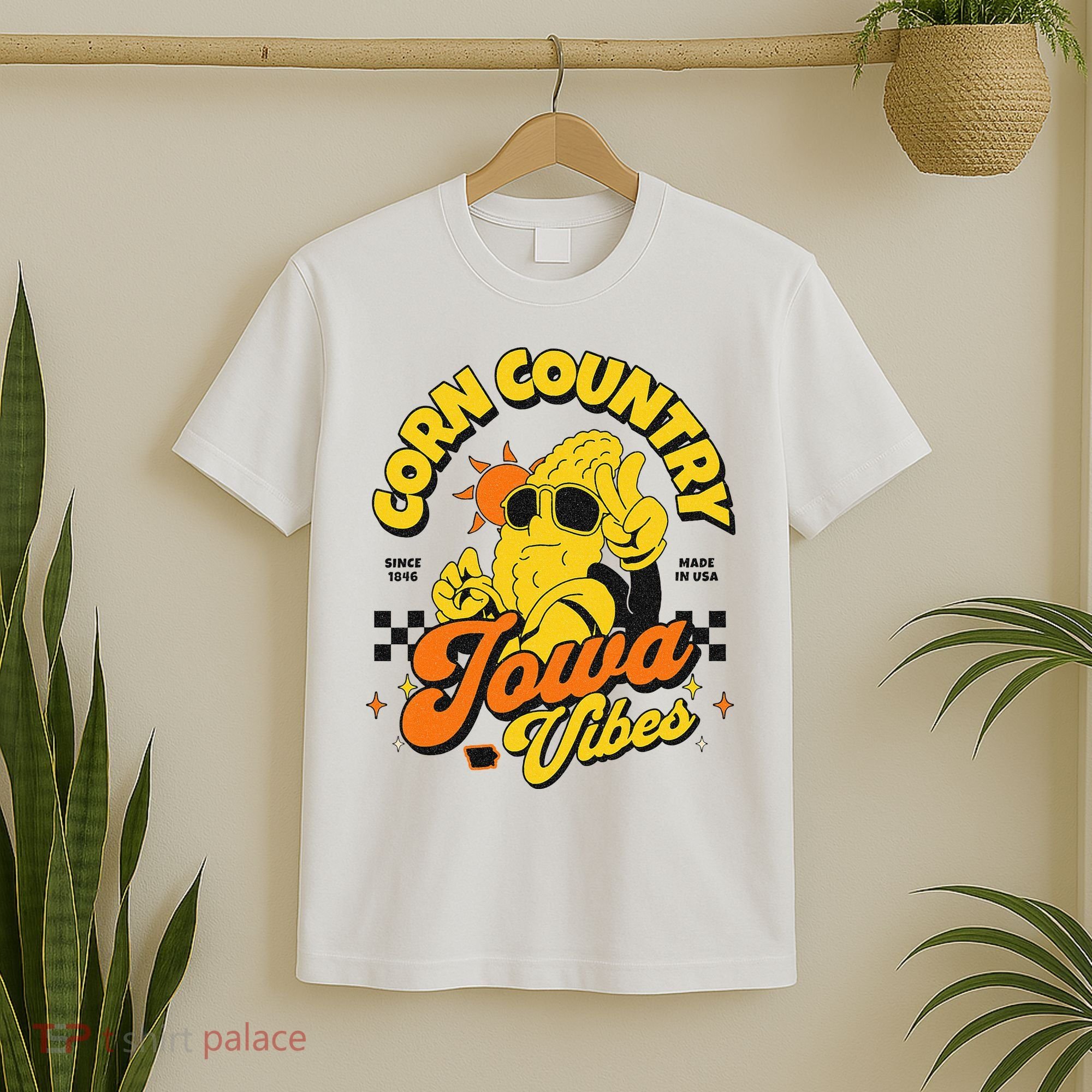 Corn Country Iowa Vibes Since 1846 Farming Corn Iowa T-Shirt