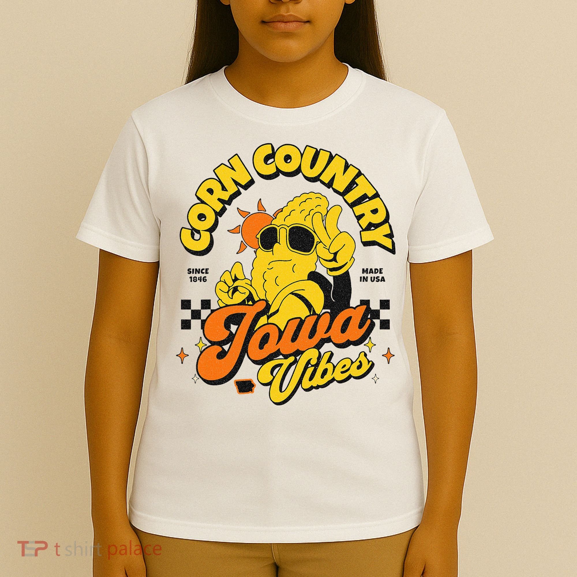 Corn Country Iowa Vibes Since 1846 Farming Corn Iowa T-Shirt