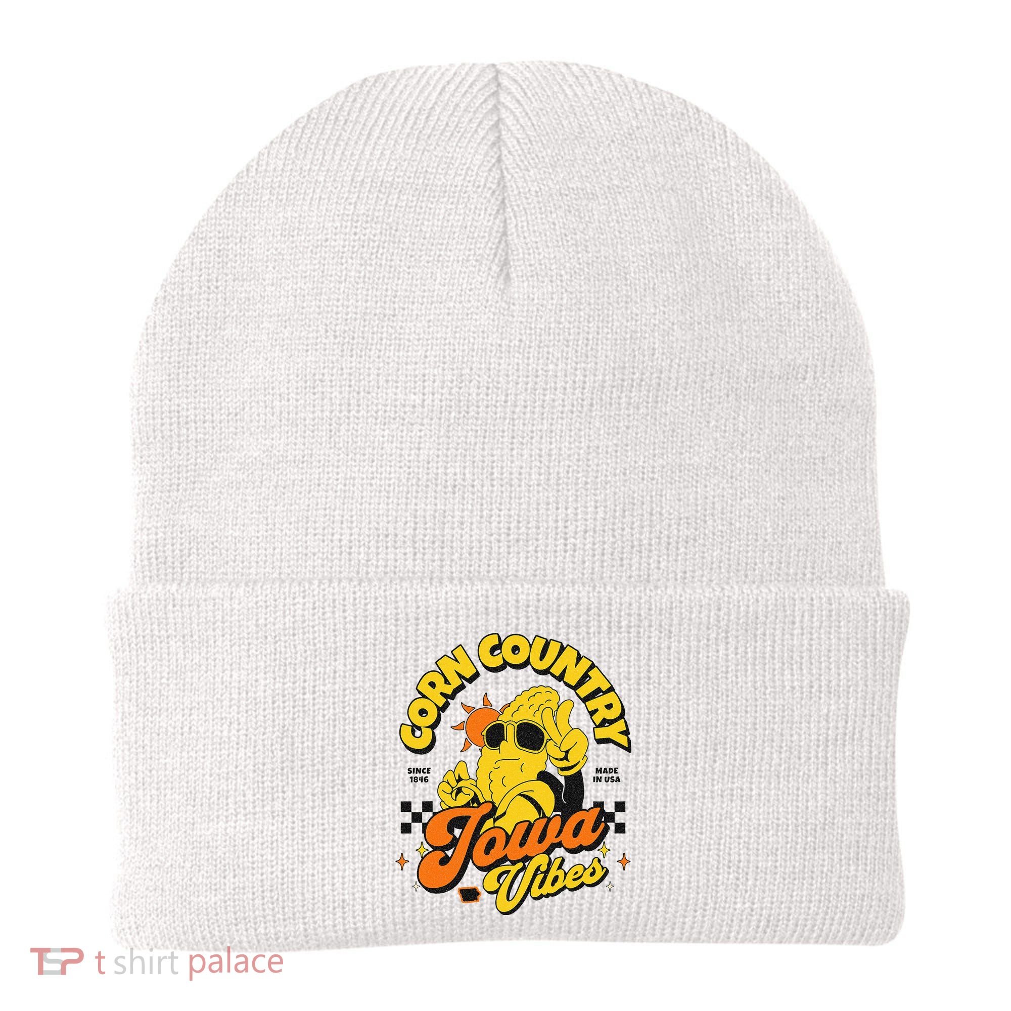 Corn Country Iowa Vibes Since 1846 Farming Corn Iowa Beanie