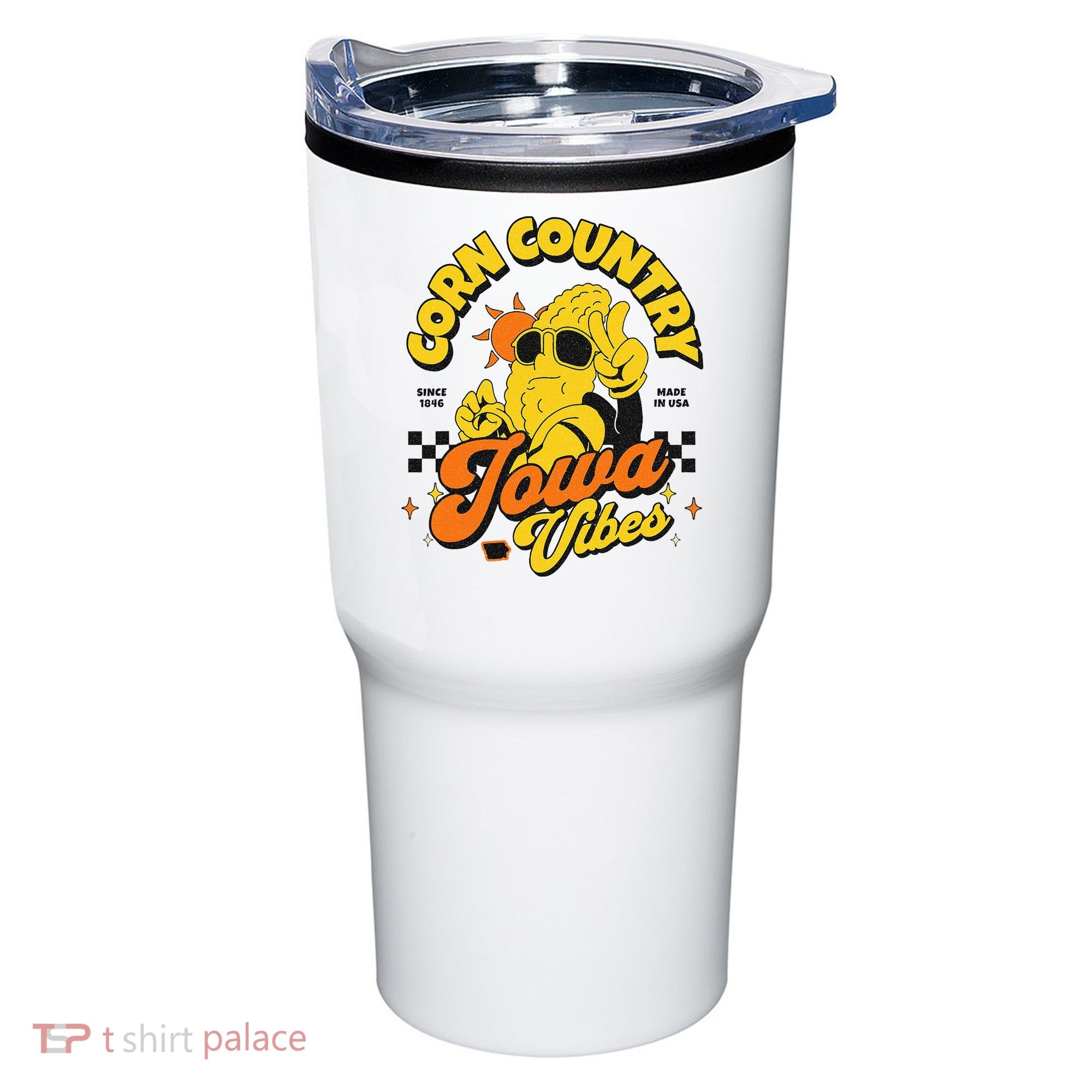 Corn Country Iowa Vibes Since 1846 Farming Corn Iowa Tumbler