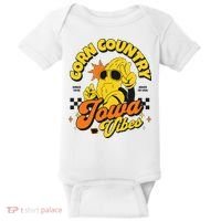 Corn Country Iowa Vibes Since 1846 Farming Corn Iowa Baby Bodysuit thumb 0